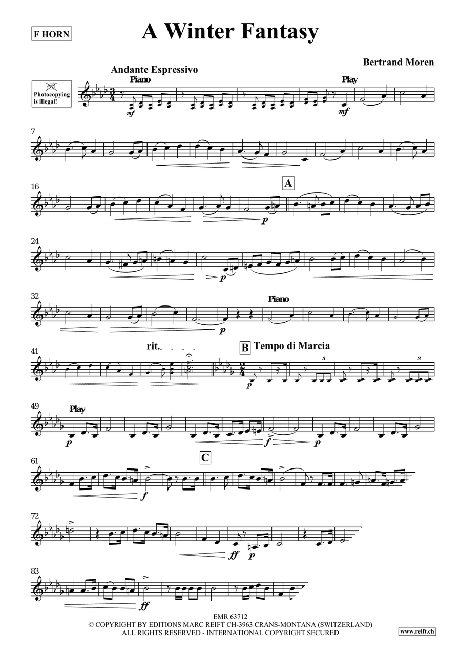 A Winter Fantasy A Winter Fantasy Horn scores gallery preview page 4