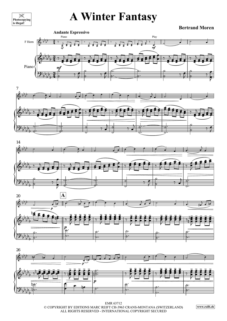A Winter Fantasy A Winter Fantasy Horn scores gallery preview page 5