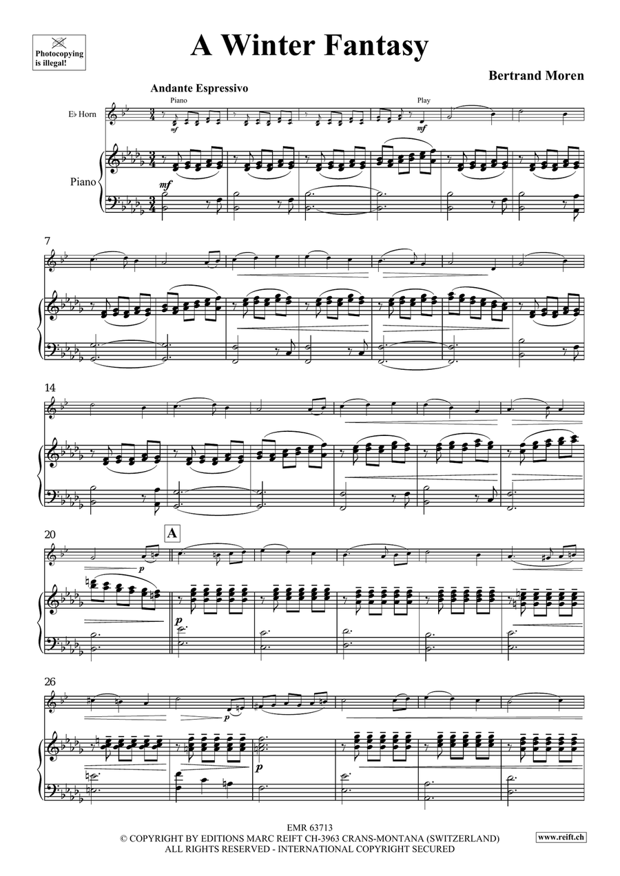 A Winter Fantasy A Winter Fantasy Horn scores gallery preview page 5