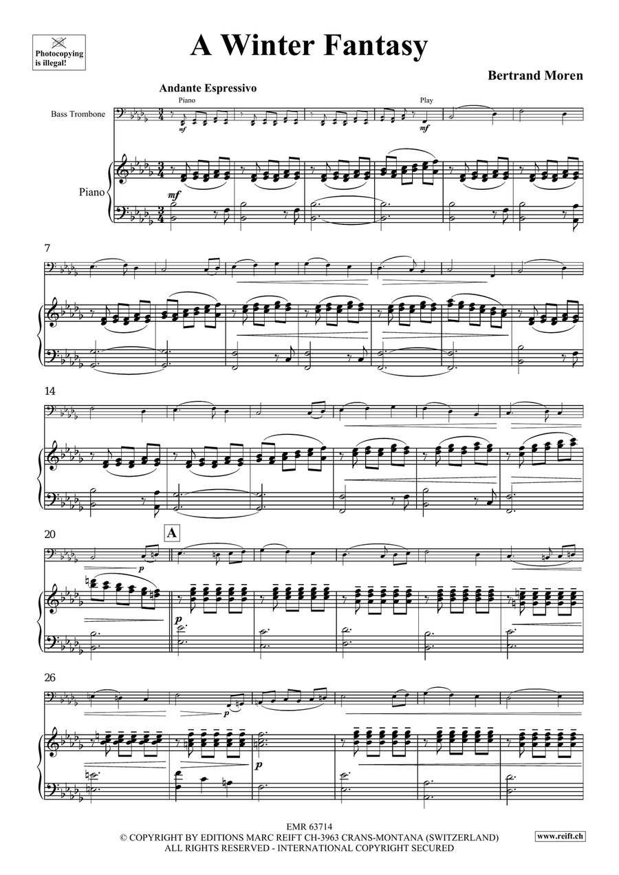 A Winter Fantasy A Winter Fantasy Bass Trombone scores gallery preview page 5