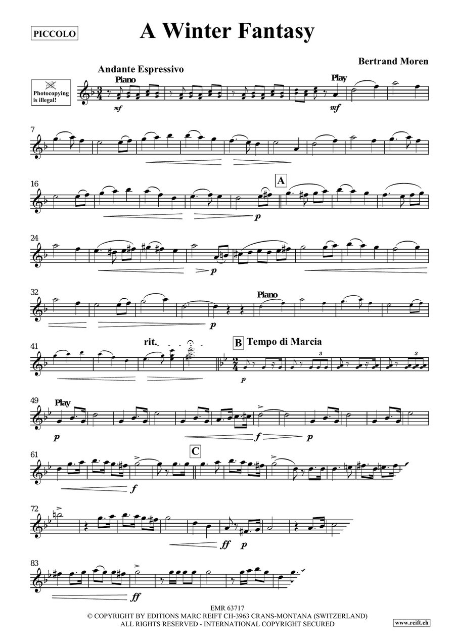 A Winter Fantasy A Winter Fantasy Piccolo scores gallery preview page 4