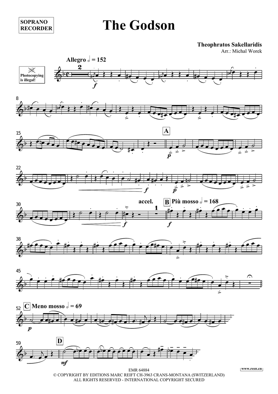 The Godson The Godson Soprano Recorder scores gallery preview page 3