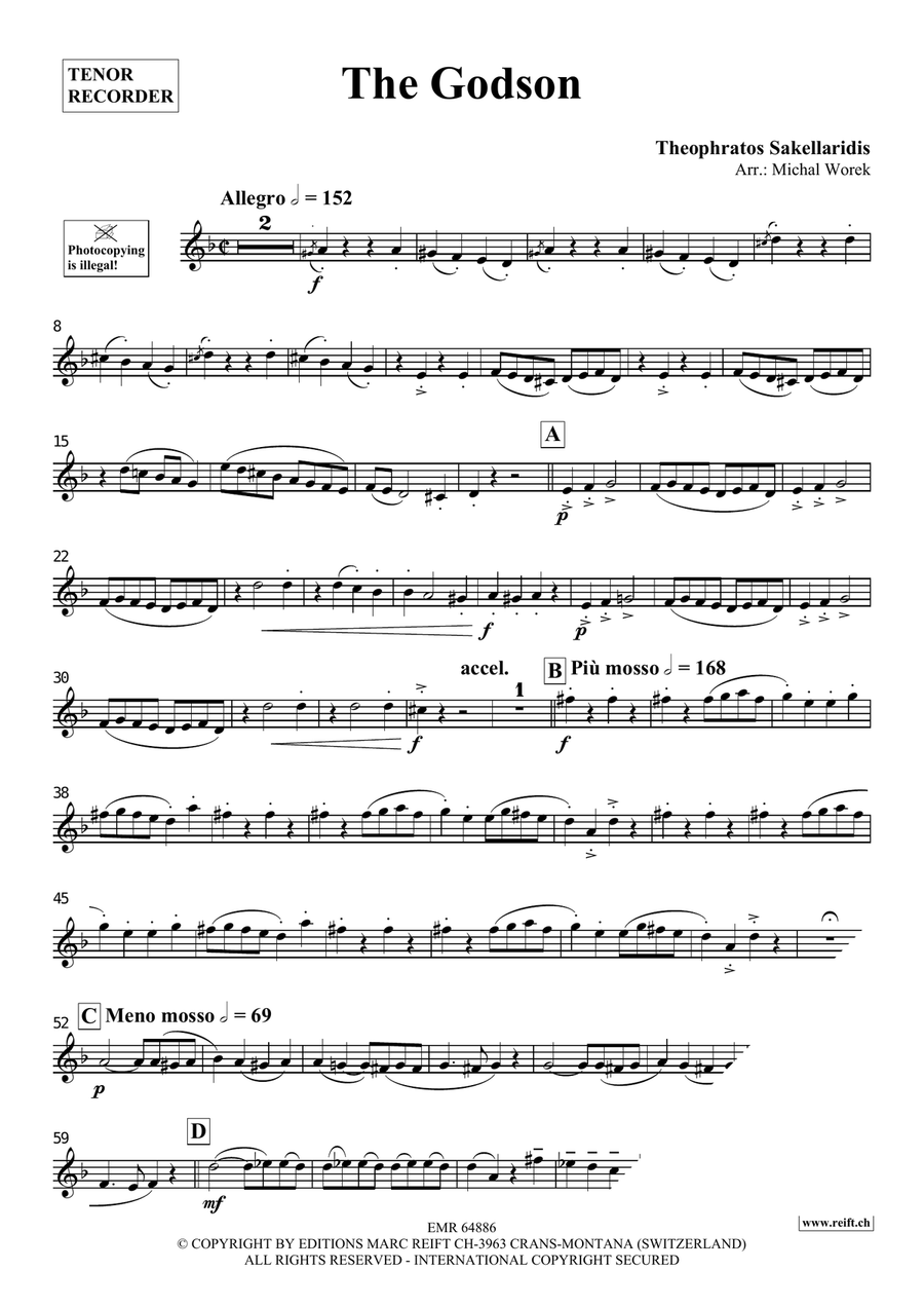 The Godson The Godson Tenor Recorder scores gallery preview page 3