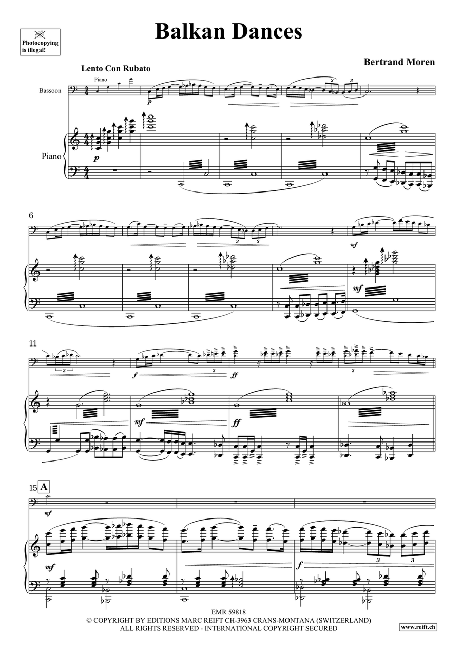 Balkan Dances Balkan Dances Bassoon Solo scores gallery preview page 5