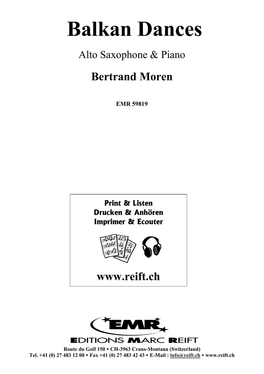 Balkan Dances Balkan Dances Alto Saxophone scores gallery preview page 2