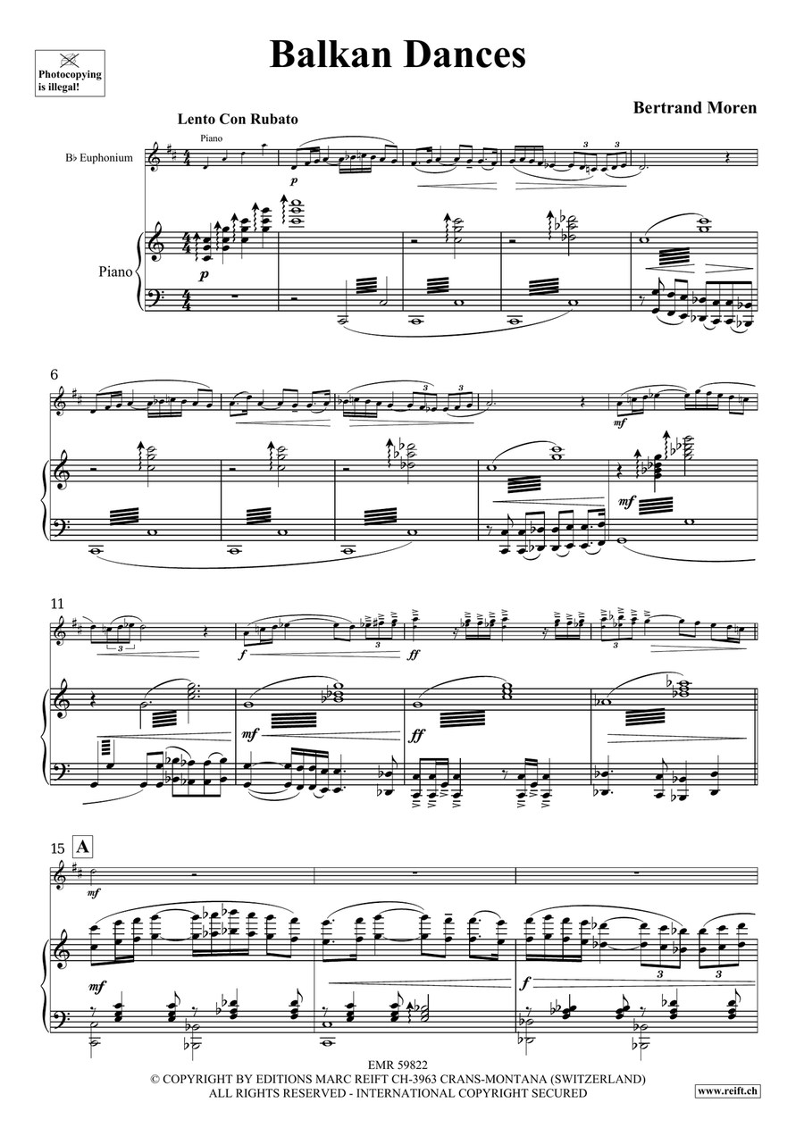 Balkan Dances Balkan Dances Euphonium scores gallery preview page 5