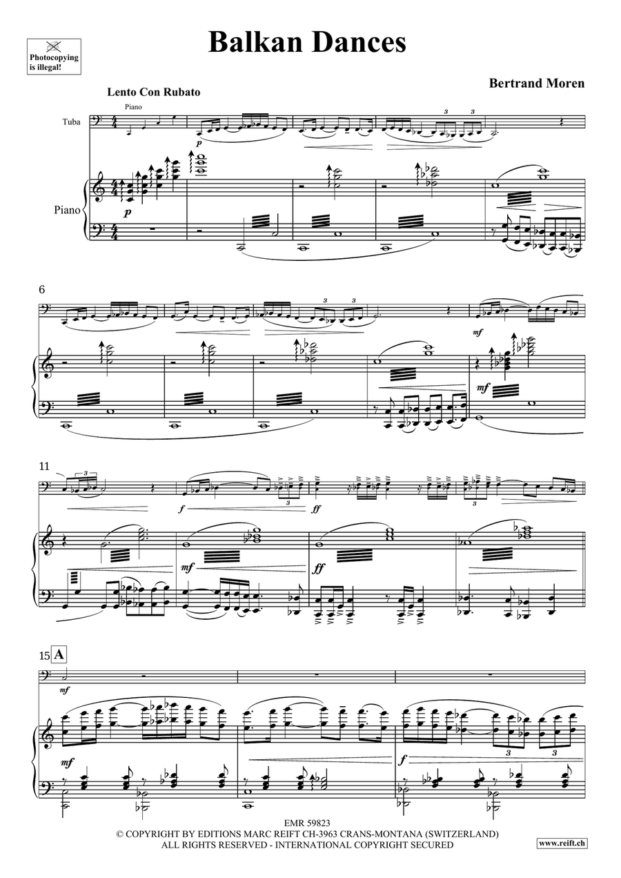 Balkan Dances Balkan Dances Tuba scores gallery preview page 5