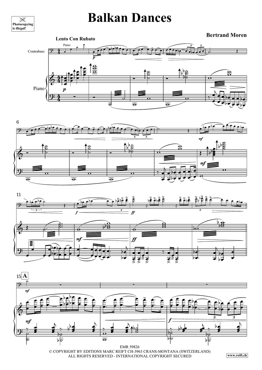 Balkan Dances Balkan Dances Double Bass scores gallery preview page 5