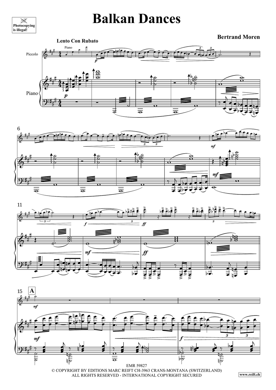 Balkan Dances Balkan Dances Piccolo scores gallery preview page 5