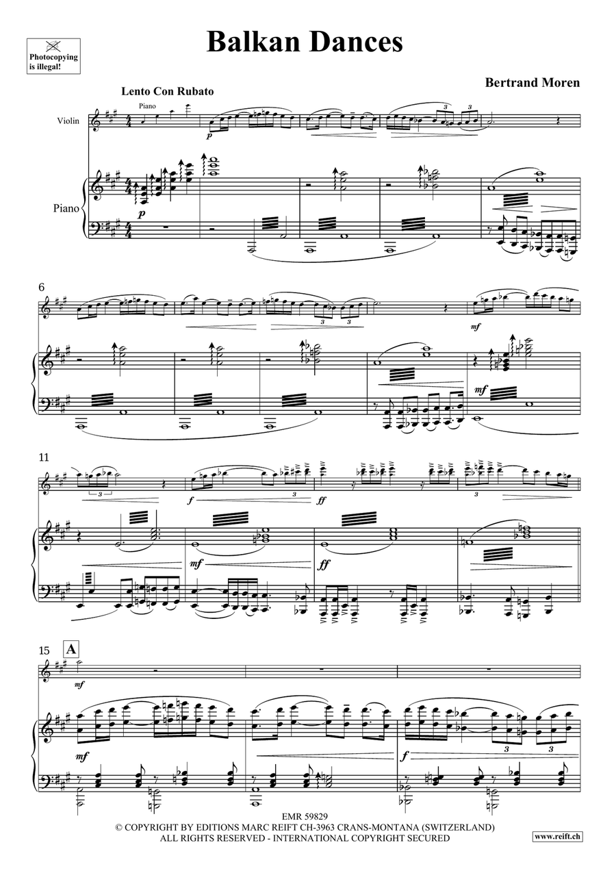 Balkan Dances Balkan Dances Violin Solo scores gallery preview page 5
