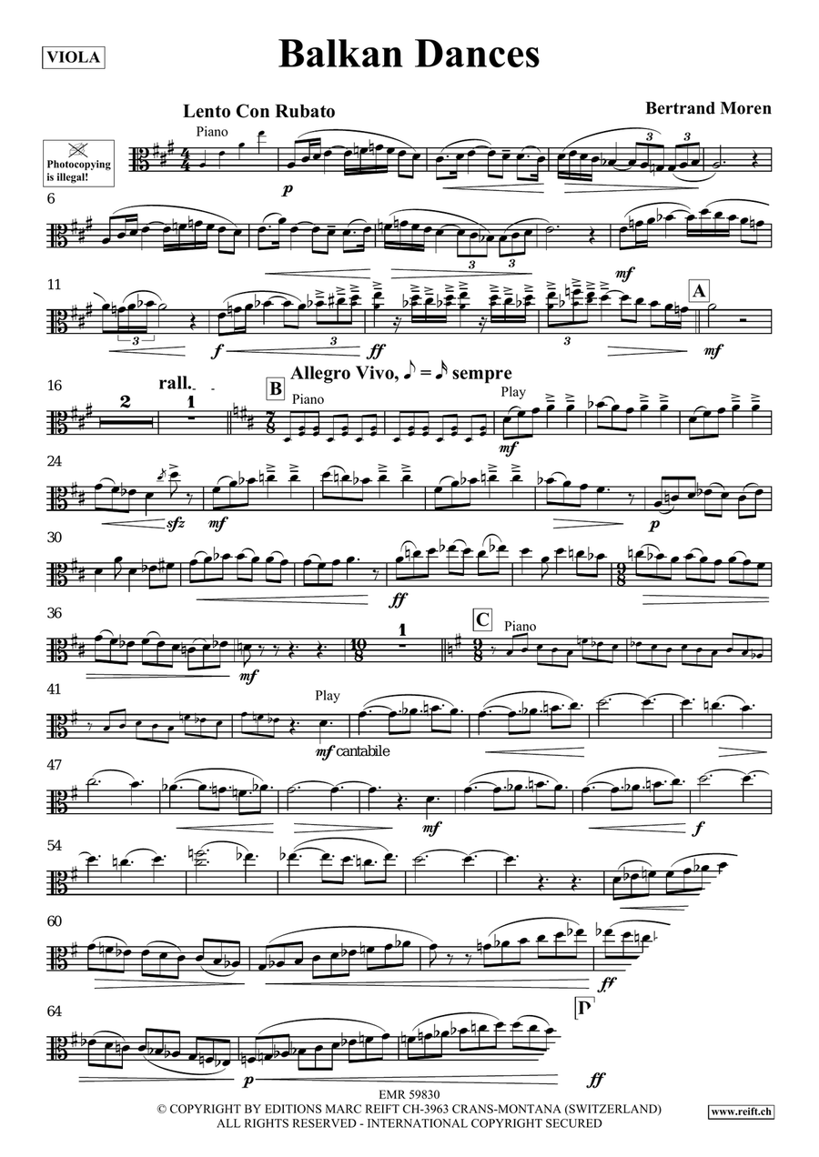 Balkan Dances Balkan Dances Piano Accompaniment scores gallery preview page 4