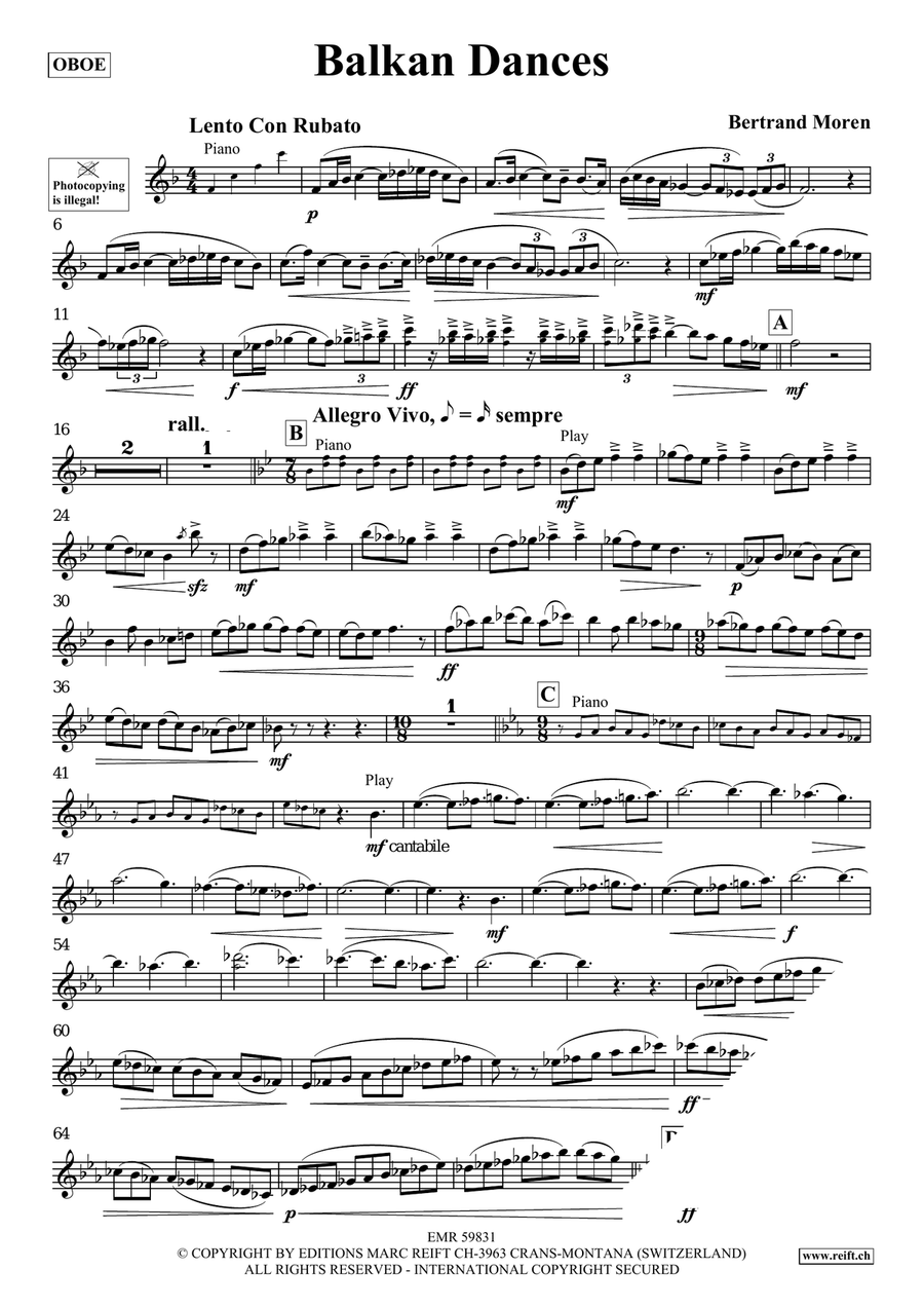 Balkan Dances Balkan Dances Piano Accompaniment scores gallery preview page 4