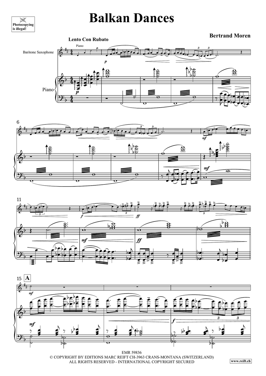 Balkan Dances Balkan Dances Baritone Saxophone scores gallery preview page 5