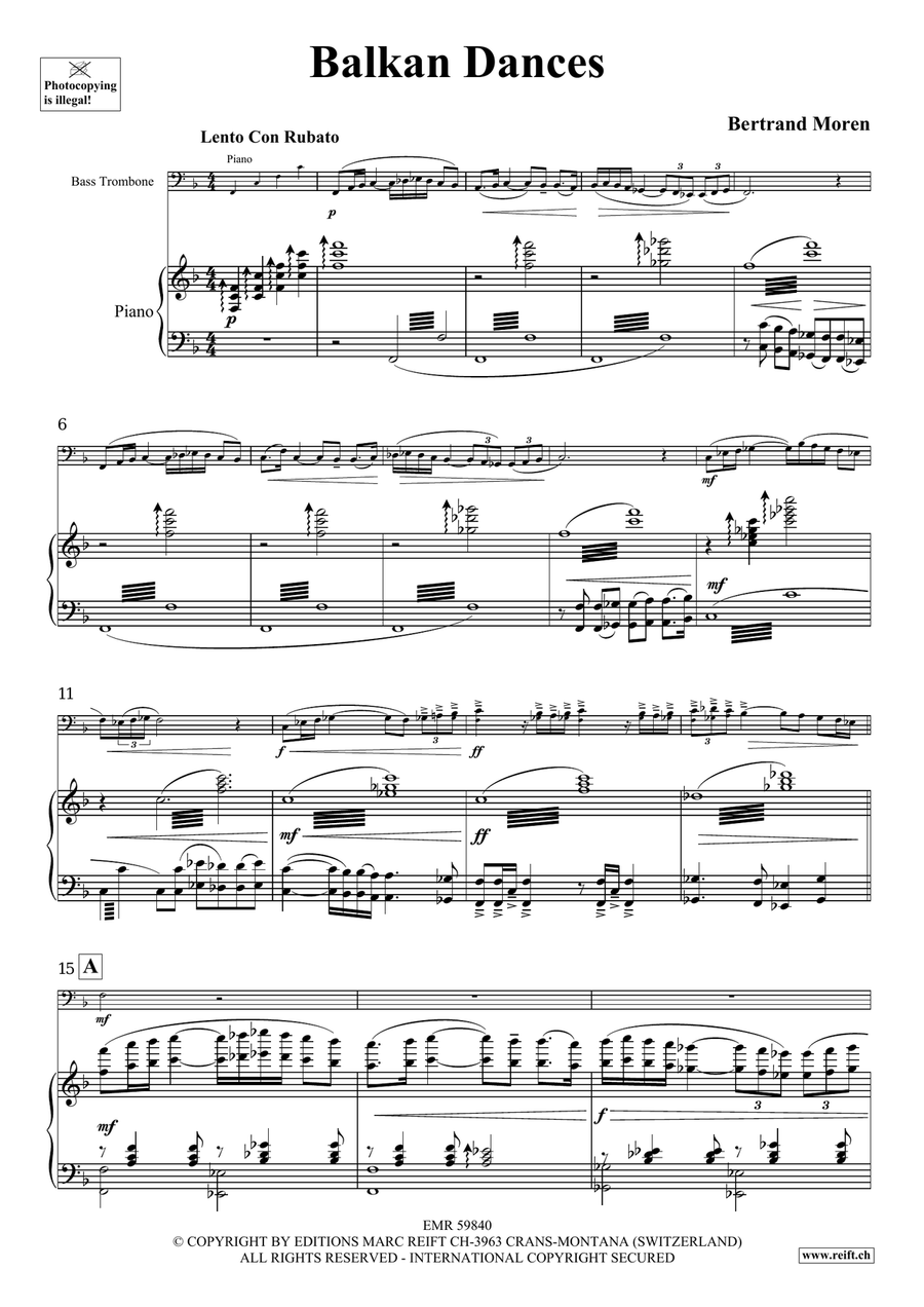 Balkan Dances Balkan Dances Bass Trombone scores gallery preview page 5