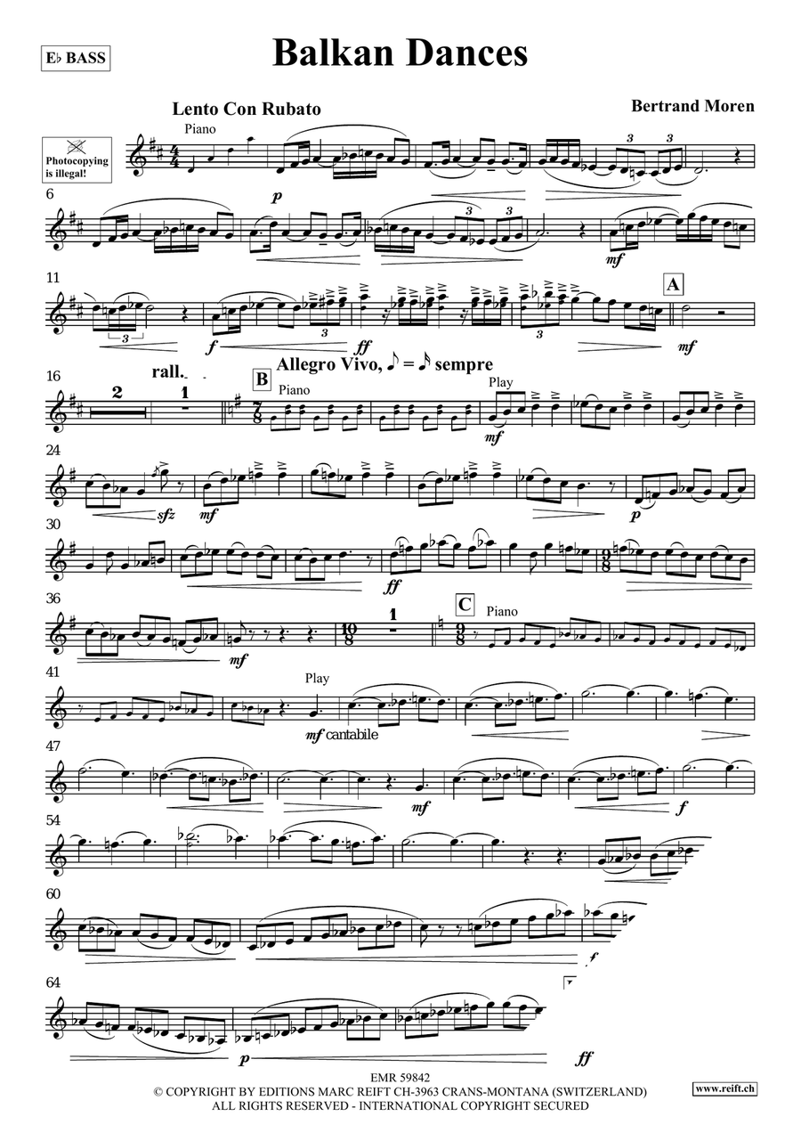 Balkan Dances Balkan Dances Voice Solo scores gallery preview page 4