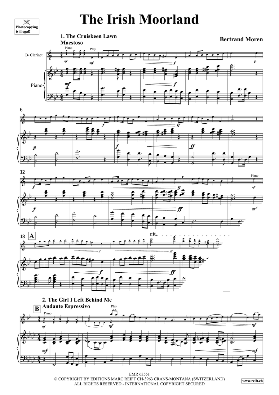 The Irish Moorland The Irish Moorland Clarinet Solo scores gallery preview page 4