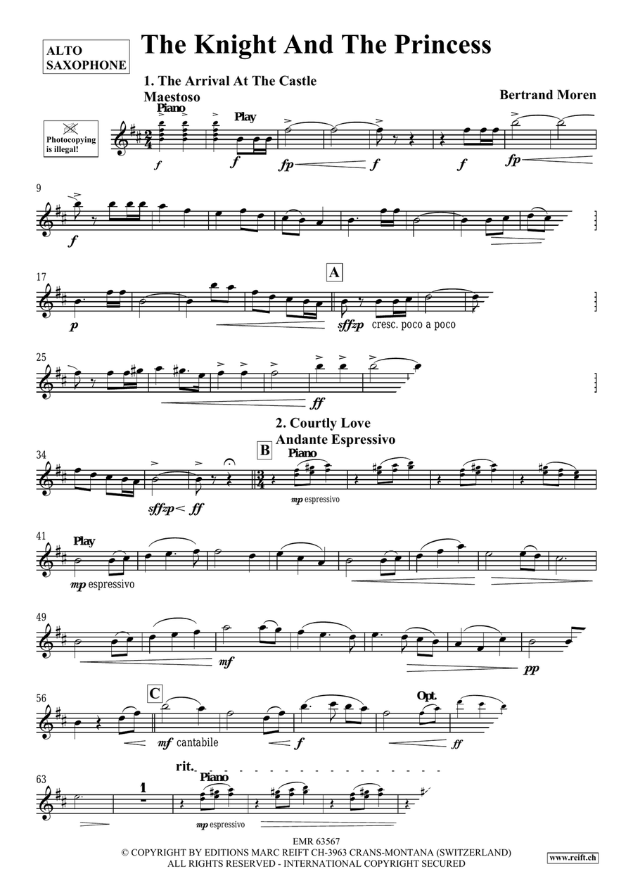 The Knight And The Princess Alto Saxophone scores gallery preview page 4