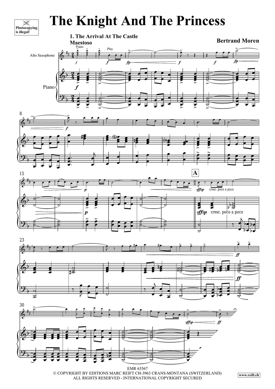 The Knight And The Princess Alto Saxophone scores gallery preview page 5