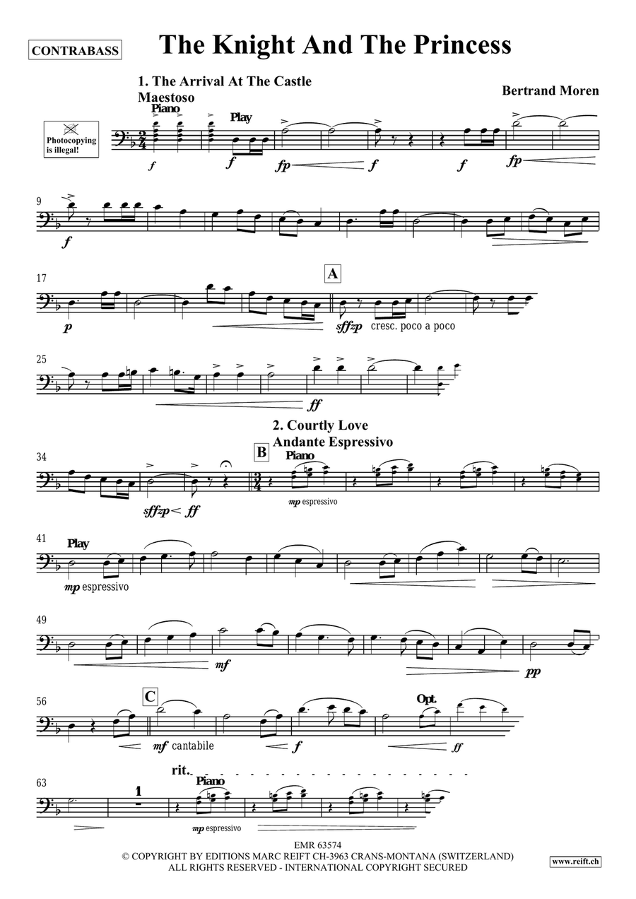 The Knight And The Princess Double Bass scores gallery preview page 4