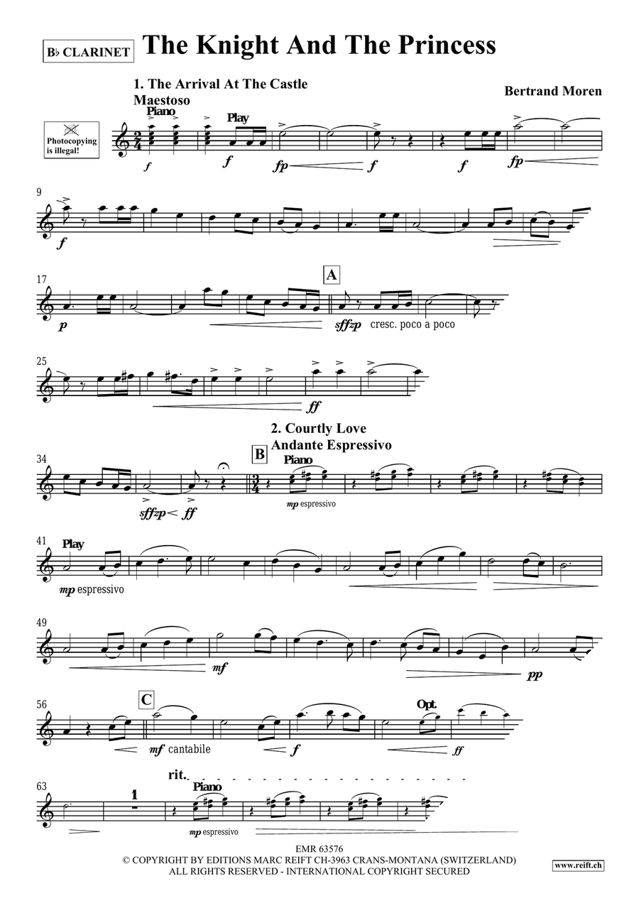 The Knight And The Princess Clarinet Solo scores gallery preview page 4