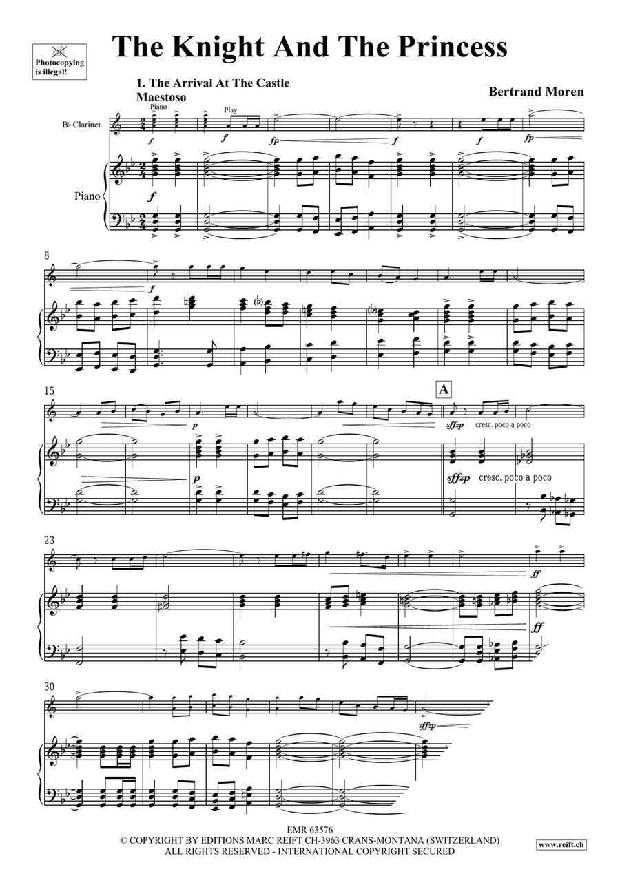 The Knight And The Princess Clarinet Solo scores gallery preview page 5