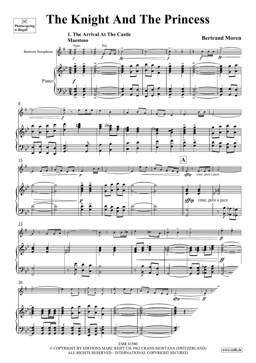 The Knight And The Princess Baritone Saxophone scores gallery preview page 5