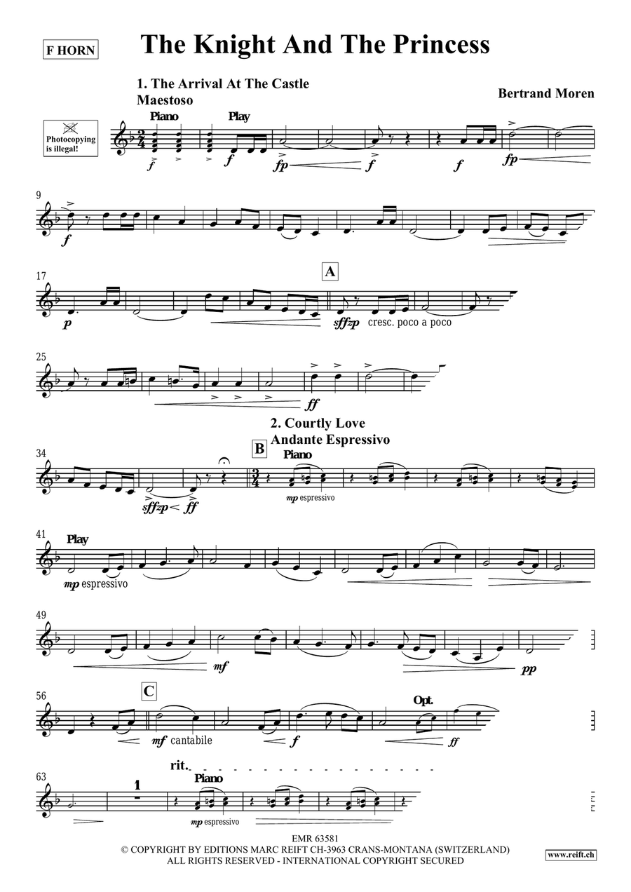 The Knight And The Princess Horn scores gallery preview page 4