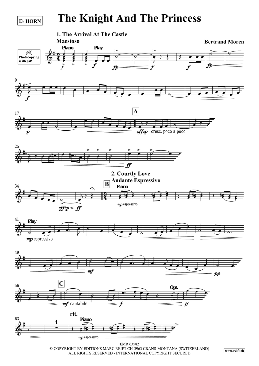 The Knight And The Princess Horn scores gallery preview page 4