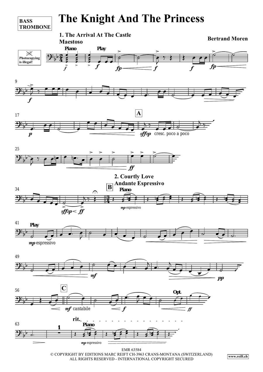 The Knight And The Princess Bass Trombone scores gallery preview page 4