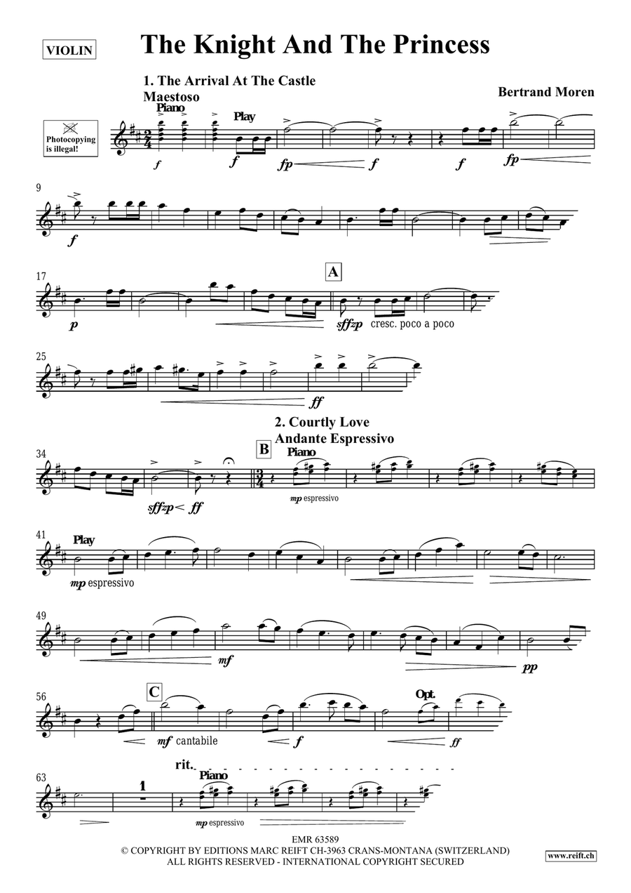 The Knight And The Princess Violin Solo scores gallery preview page 4
