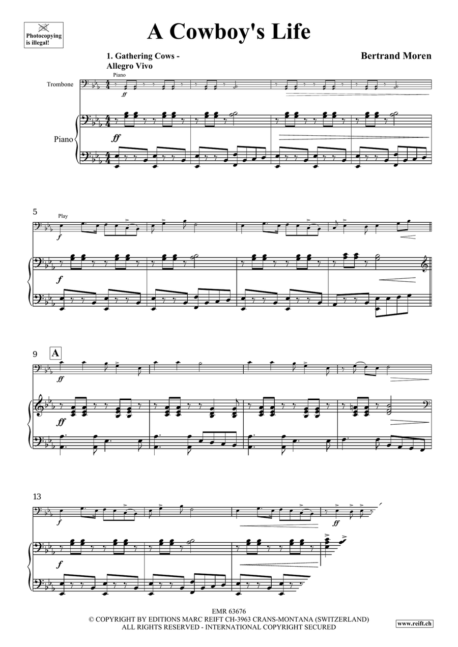 A Cowboy's Life A Cowboy's Life Piano Accompaniment scores gallery preview page 5