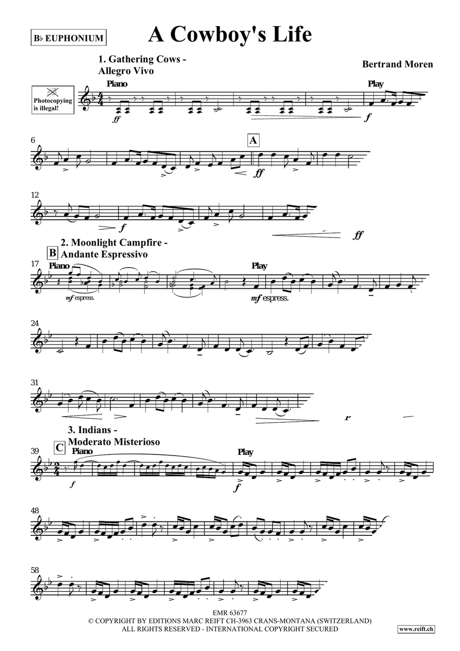 A Cowboy's Life A Cowboy's Life Euphonium scores gallery preview page 4