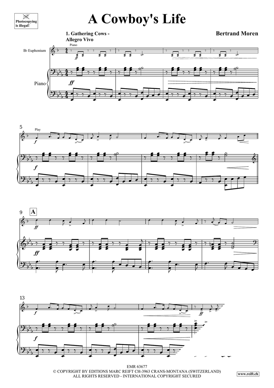 A Cowboy's Life A Cowboy's Life Euphonium scores gallery preview page 5