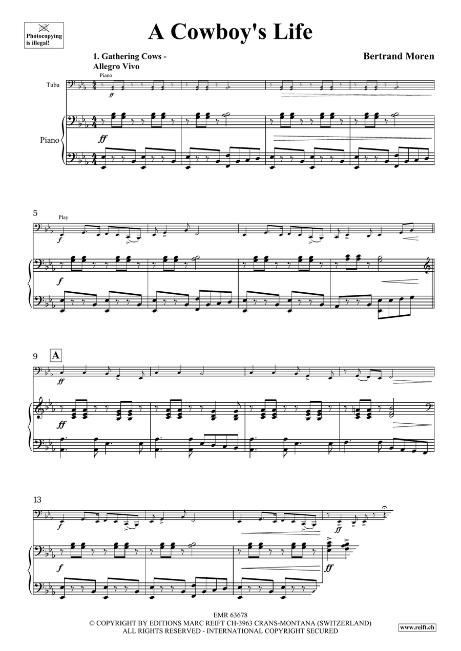 A Cowboy's Life A Cowboy's Life Tuba scores gallery preview page 5