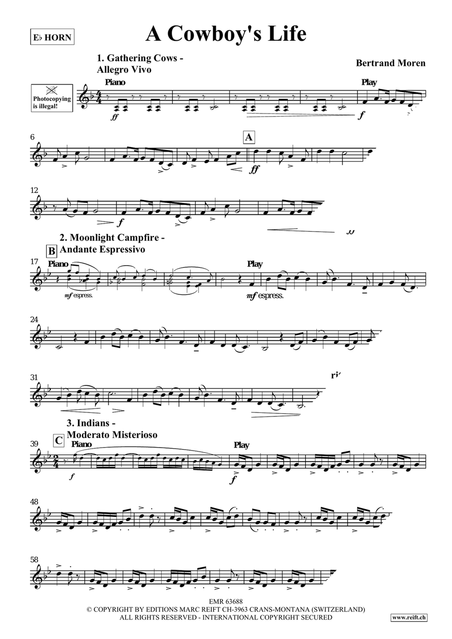 A Cowboy's Life A Cowboy's Life Horn scores gallery preview page 4