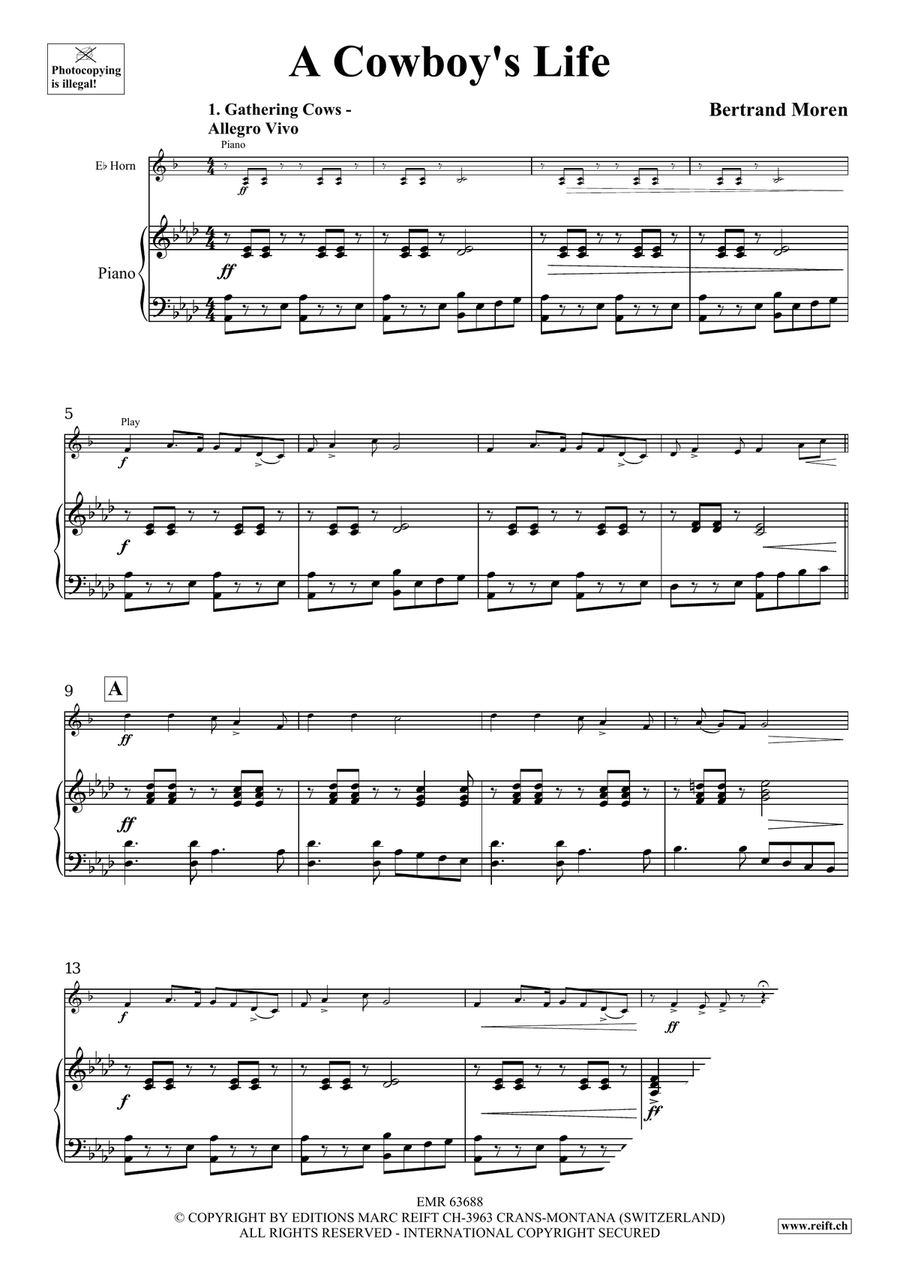 A Cowboy's Life A Cowboy's Life Horn scores gallery preview page 5