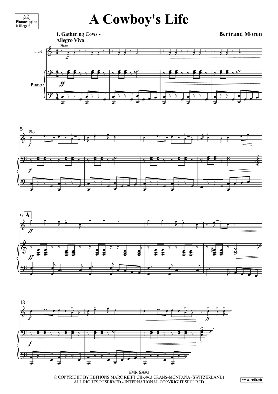 A Cowboy's Life A Cowboy's Life Flute Solo scores gallery preview page 5