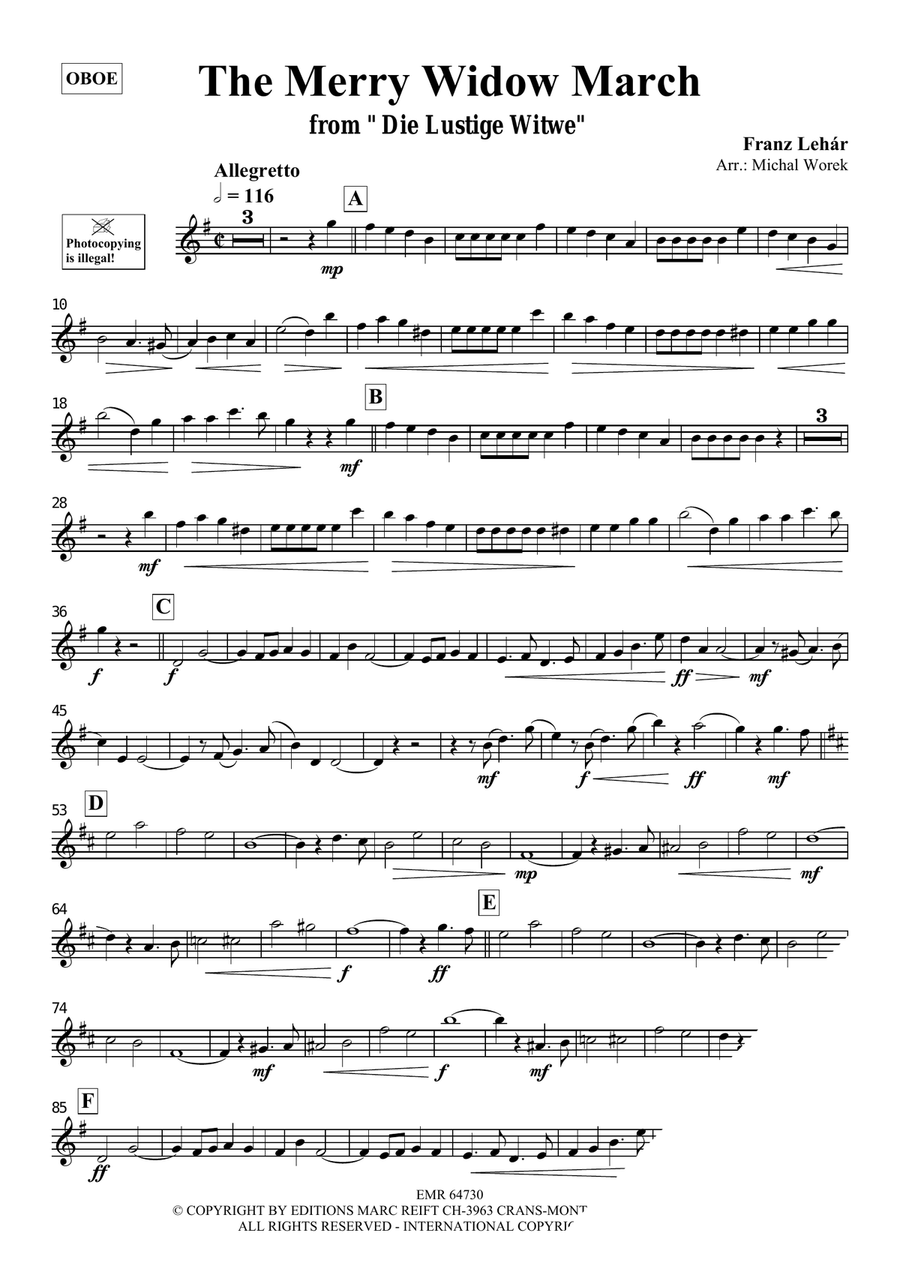 The Merry Widow March The Merry Widow March Piano Accompaniment scores gallery preview page 3