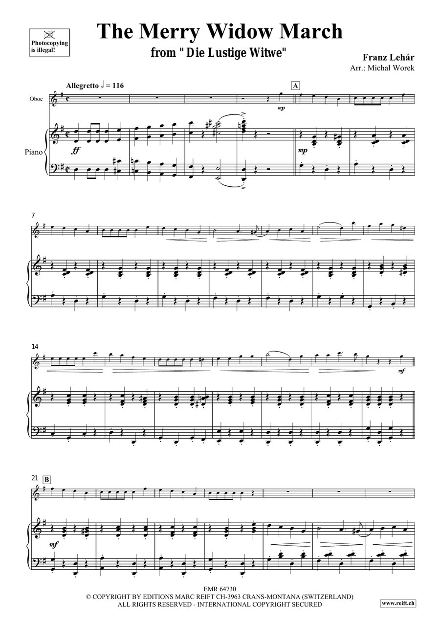 The Merry Widow March The Merry Widow March Piano Accompaniment scores gallery preview page 4