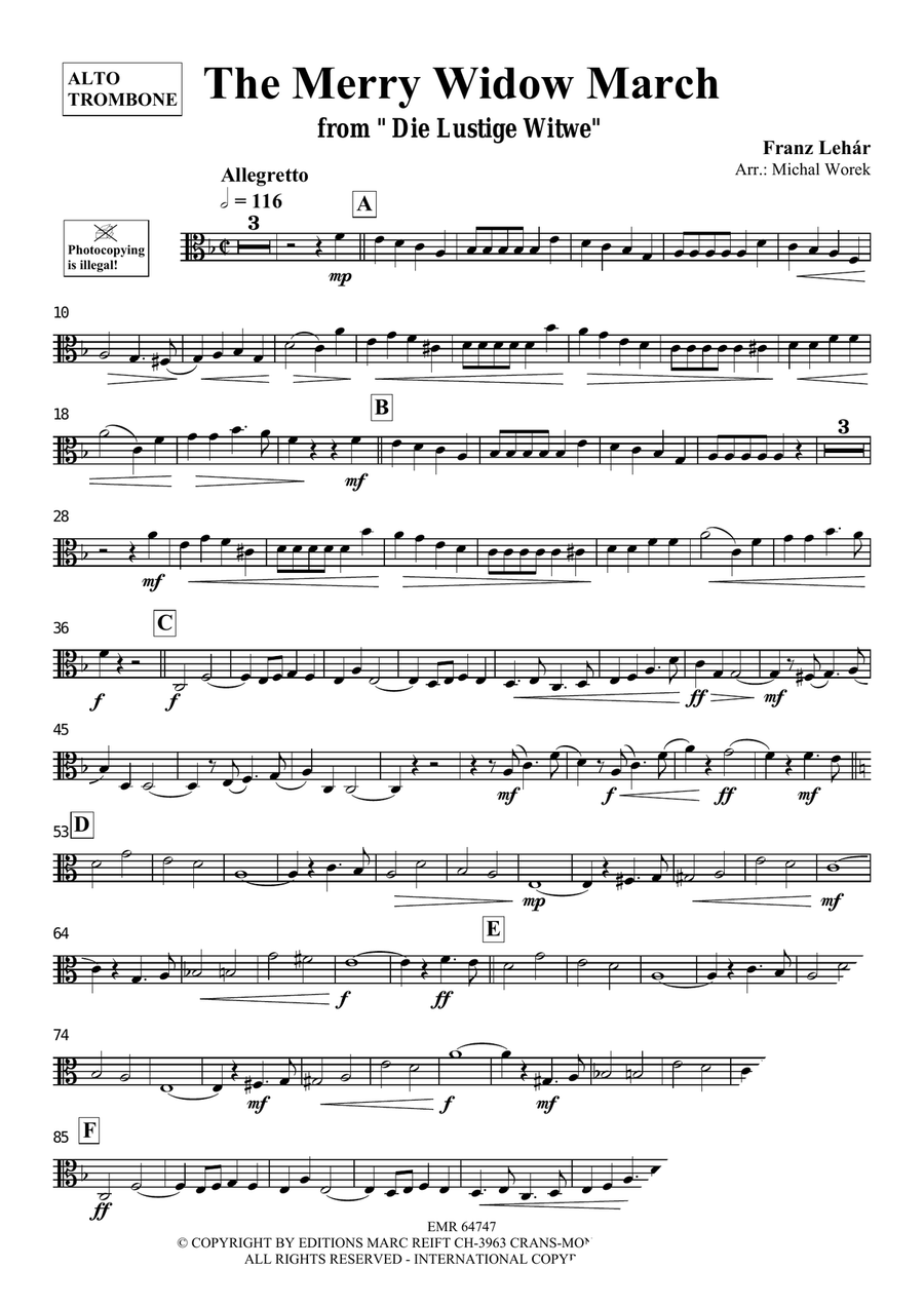 The Merry Widow March The Merry Widow March Piano Accompaniment scores gallery preview page 3