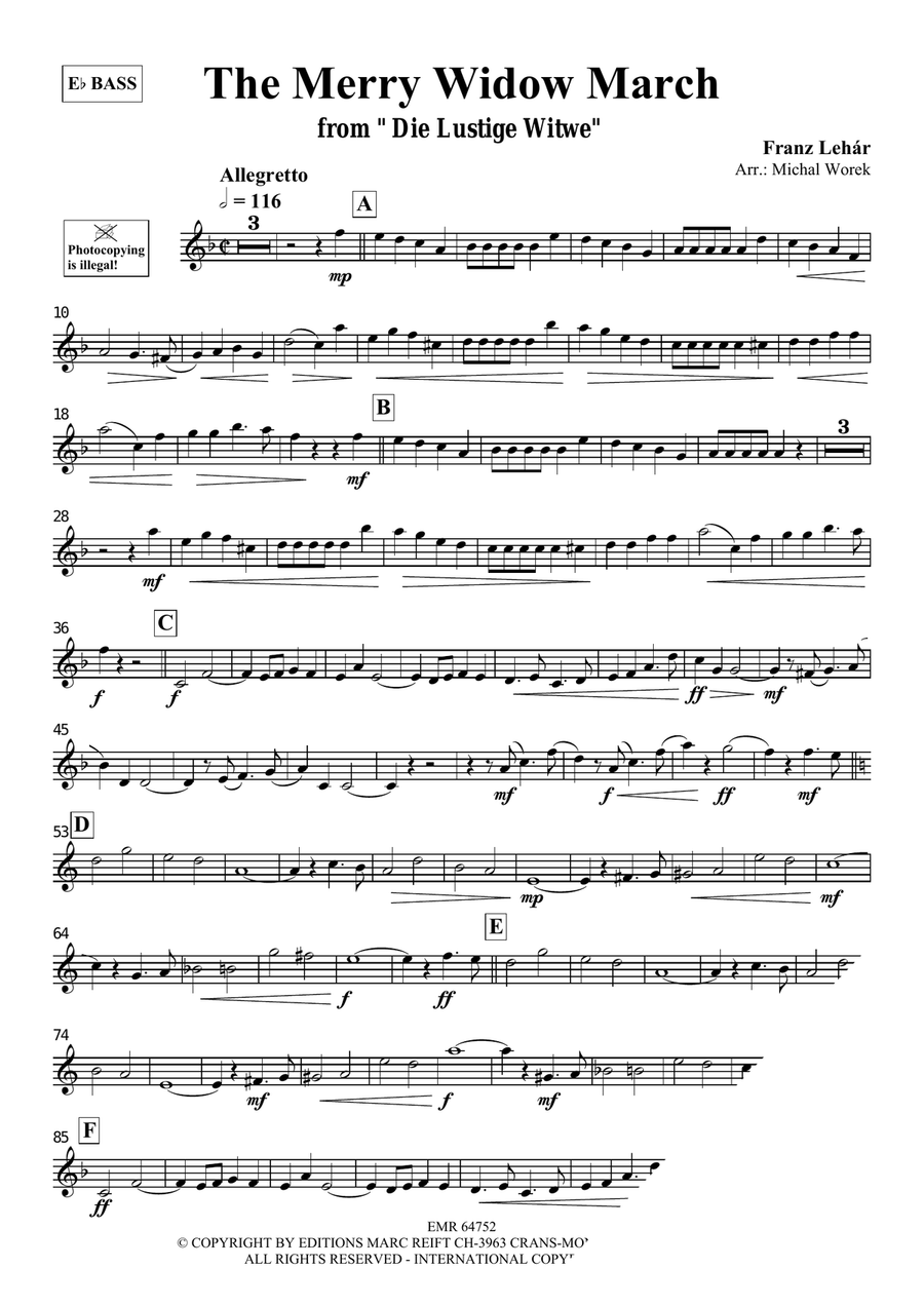 The Merry Widow March The Merry Widow March Voice Solo scores gallery preview page 3