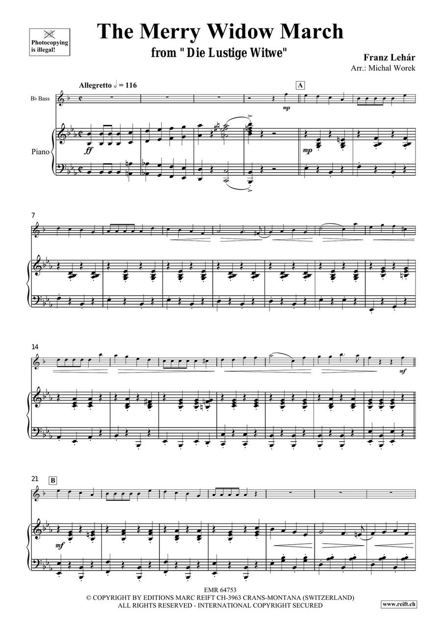 The Merry Widow March The Merry Widow March Voice Solo scores gallery preview page 4