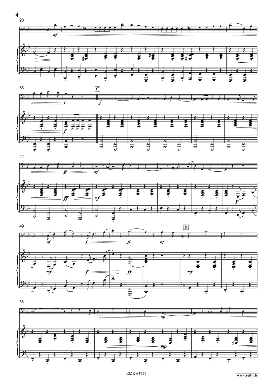 The Merry Widow March The Merry Widow March Double Bass scores gallery preview page 5