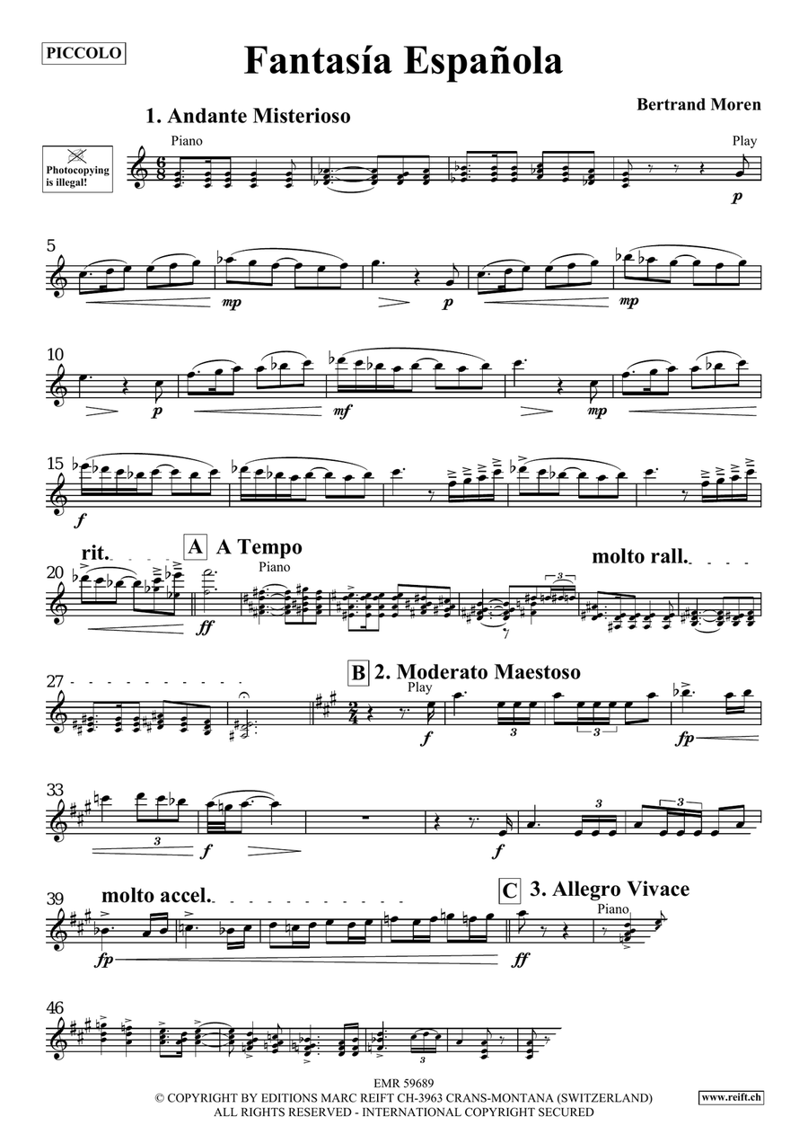 Fantasia Espanola Fantasia Espanola Piccolo scores gallery preview page 4