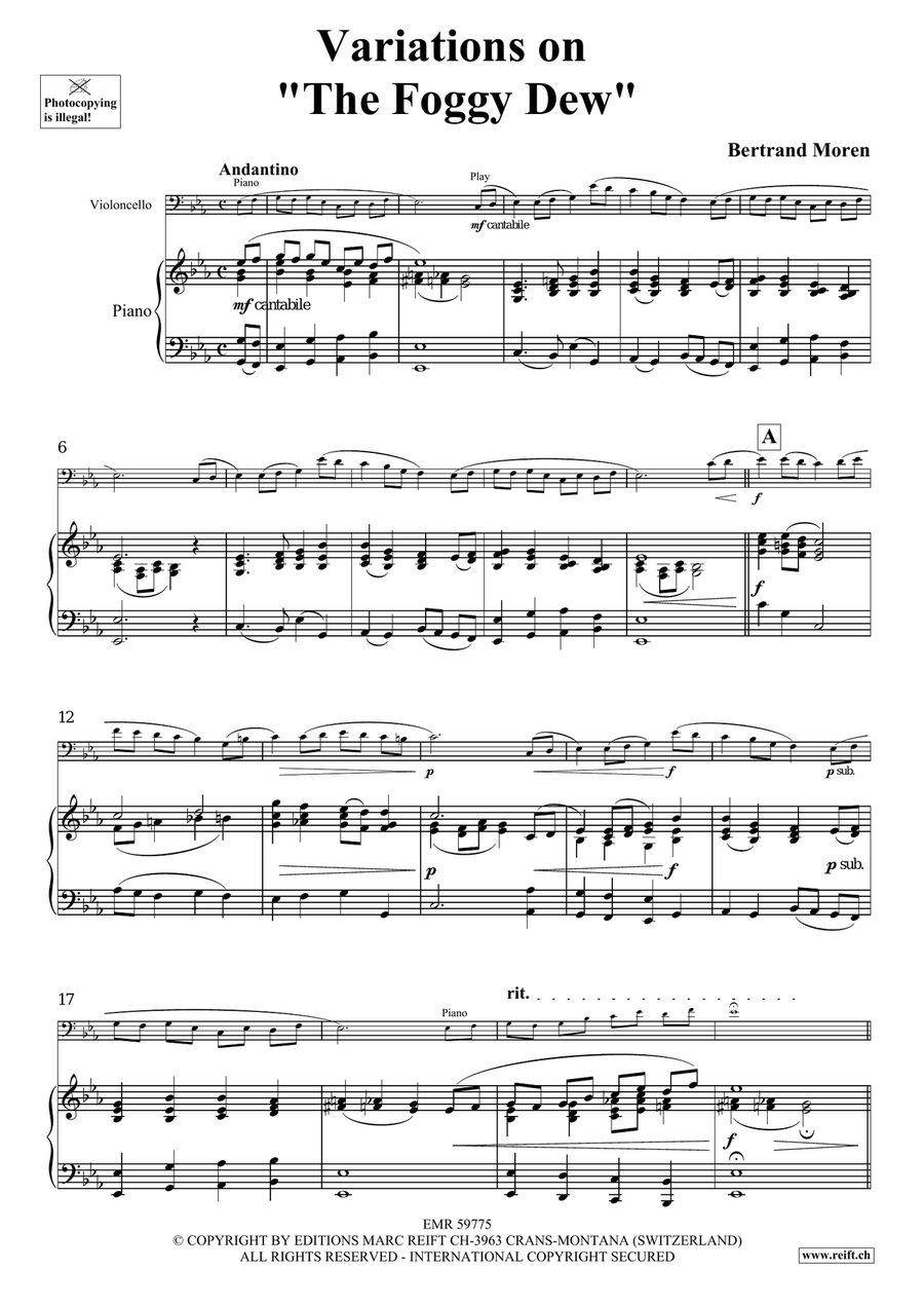 Variations on The Foggy Dew Piano Accompaniment scores gallery preview page 5