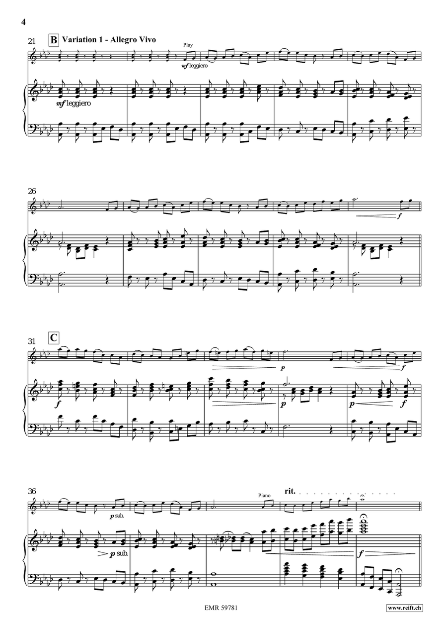 Variations on The Foggy Dew Piano Accompaniment scores gallery preview page 6
