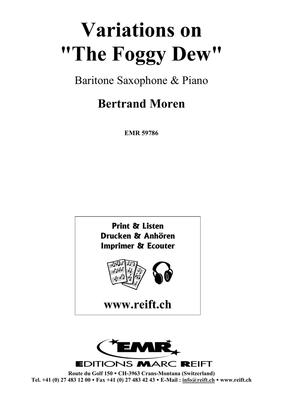 Variations on The Foggy Dew Baritone Saxophone scores gallery preview page 2