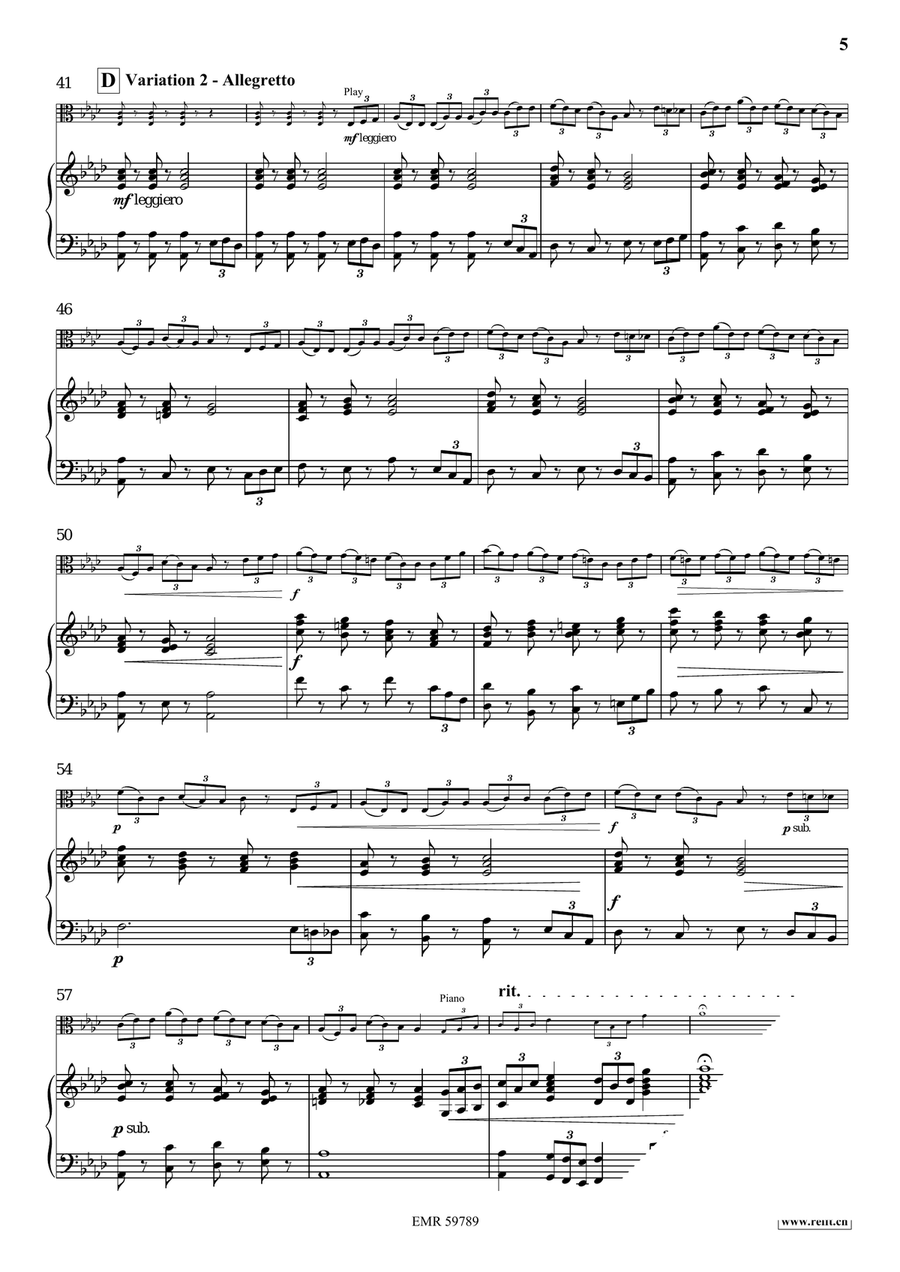 Variations on The Foggy Dew Piano Accompaniment scores gallery preview page 7
