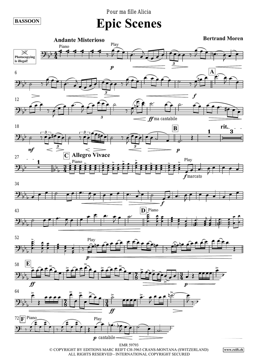 Epic Scenes Epic Scenes Bassoon Solo scores gallery preview page 4
