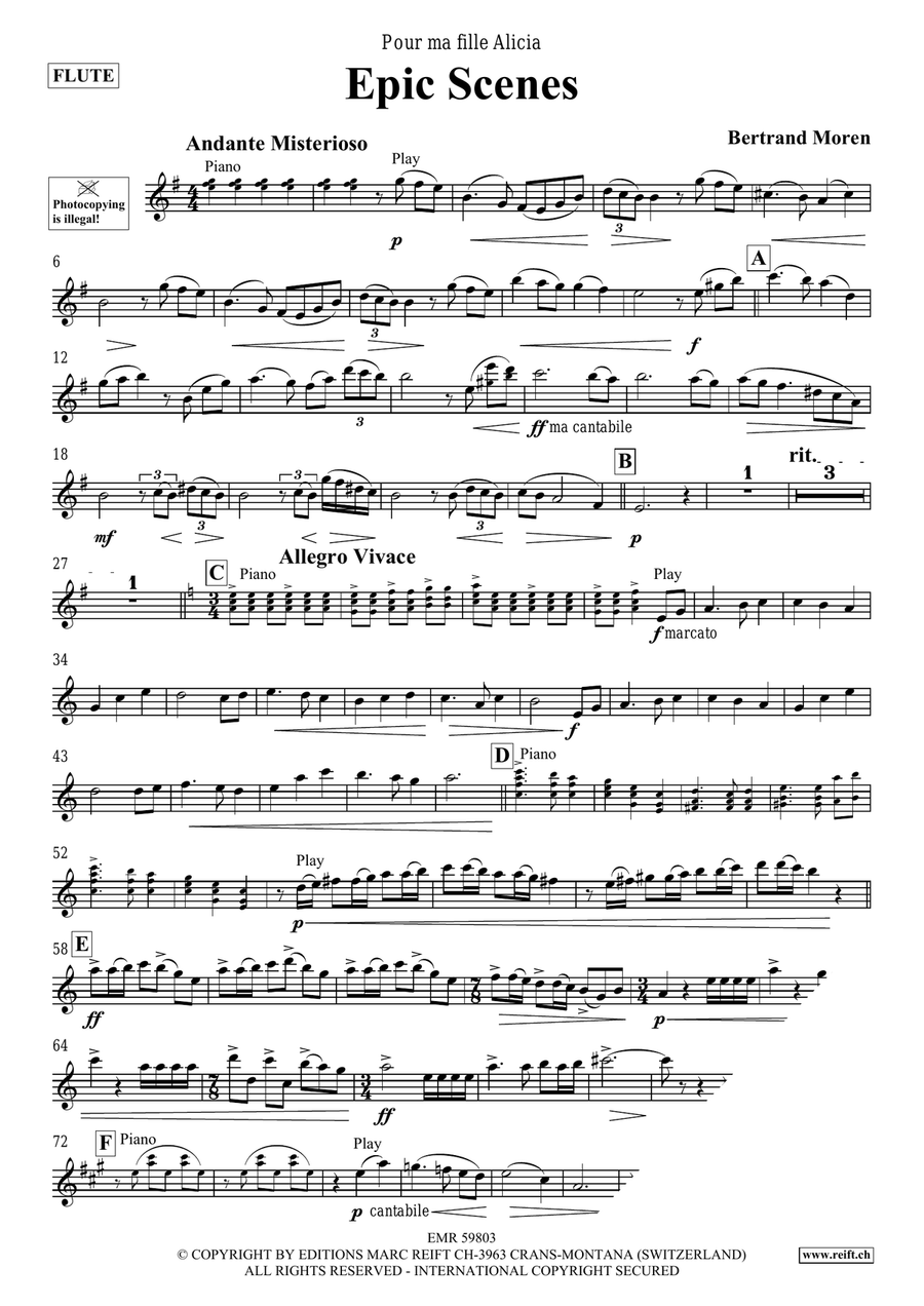 Epic Scenes Epic Scenes Flute Solo scores gallery preview page 4